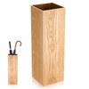 DOITOOL Wooden Umbrella Bucket Stand for Entryway Indoor Use 19.68X6.29X6.29In