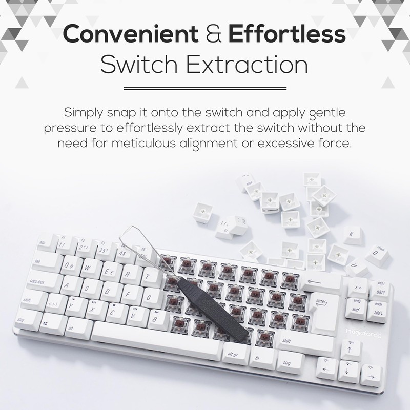 Qisan Stainless Steel Keycap Puller & Switch Puller for Mechanical