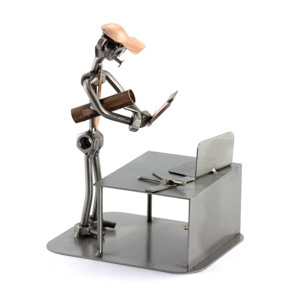 Steelman24 I Nuts and bolts sculpture Engineer With Personal Engraving