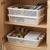 OUTFANDIA 4 Pack Plastic Basket for Organizing, Stackable A4 Paper