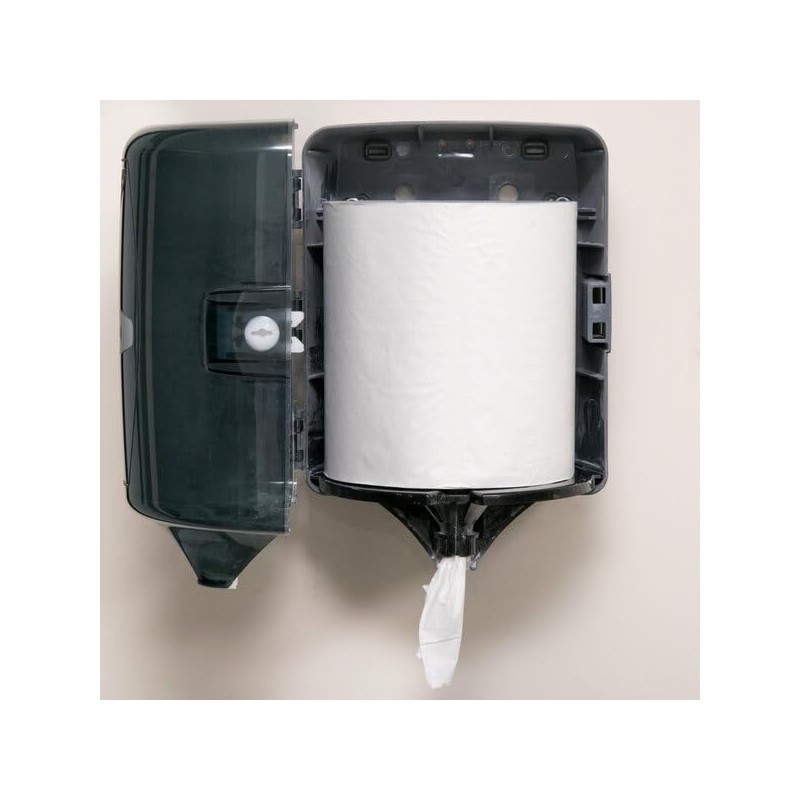 Center Pull Paper Towels, 1-Ply, 750ft Roll, White, 6/Case