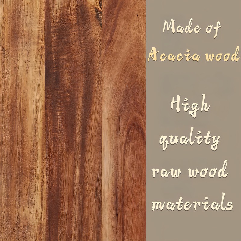 Large Acacia Wood Cutting Board with Handle, 16 x 8