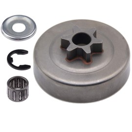 Marvedi Clutch Drum Sprocket 3/8"(0.375") 6T Washer E-Clip Kit for STIHL Chainsaw MS170 MS180 MS210 MS230 MS250 017 018 021 023 025 1123 640 2003