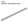 uxcell 6Pcs M5 x 90mm Fully Threaded Rod 304 Stainless