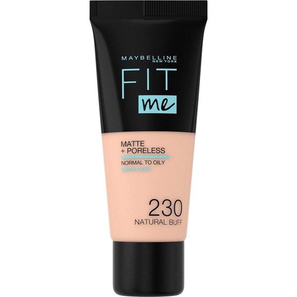 Maybelline New-York Fit Me Matte & Poreless Fluid Foundation for Normal to Oily Skin 230 Sand Beige 30 ml