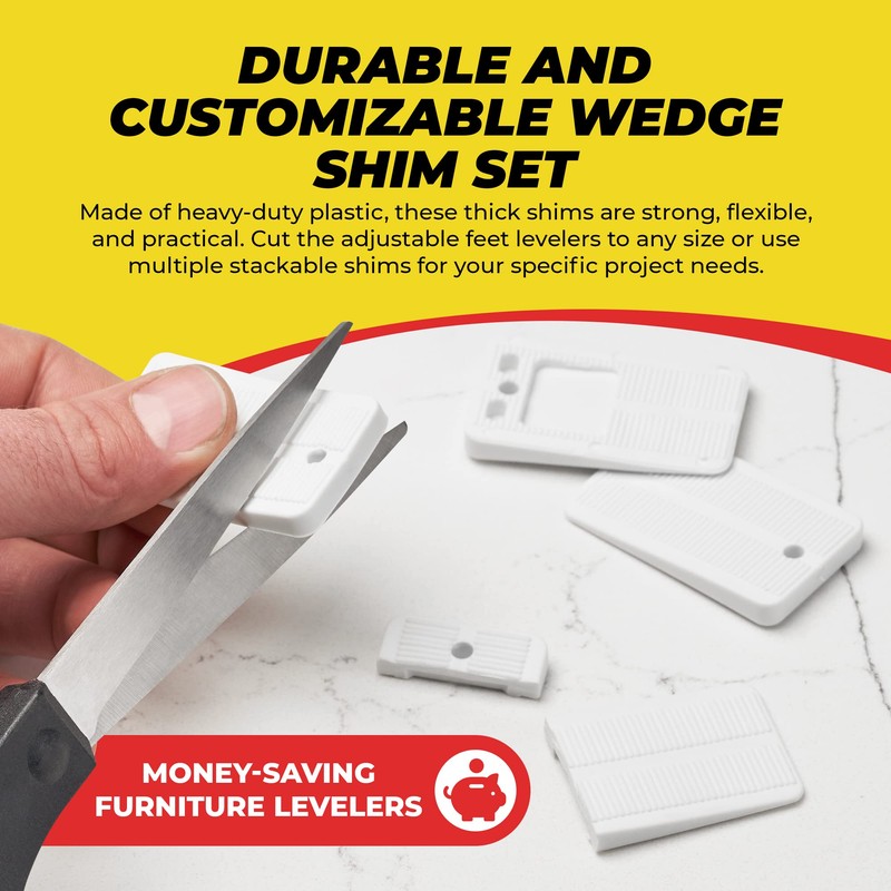 Toilet Shim leverles (40 Pack - Flexible Wdge)