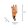 Your Castle 3 Wall Hooks Wooden Zebra, Bear, Panda with