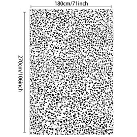 USTIDE Modern Leopard Print Area Rug 6'x9' Machine Washable Animal Carpet for Living Room Bedroom Ultra Thin Light Weight Rugs for Dining Room Home Office