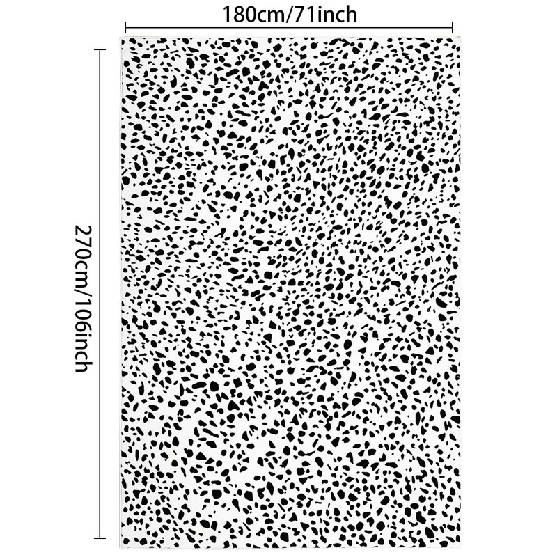 USTIDE Modern Leopard Print Area Rug 6'x9' Machine Washable Animal