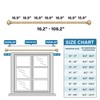 H.VERSAILTEX Curtain Rods for Windows 16.2 to 106.2 Inches 3/4