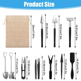 ElevateTech 12 Pcs Succulent Tools Mini Transplanting Garden Tool Set Succulent Care kit Plant Accessories for Indoor Gardening Flower Potting Cactus Houseplant Bonsai Care