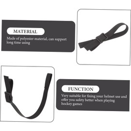 WOONEKY Hockey Sports Helmet Chin Strap Supply Adjustable Polyester Chin Strap for Hockey Helmet