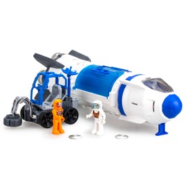 Silverlit - ASTROPOD - Rocket Deluxe Package: Characters and Vehicles - Sound and Light Effects - 15 Pieces to Assemble - Construction and Experiments in Space - Ages 6+