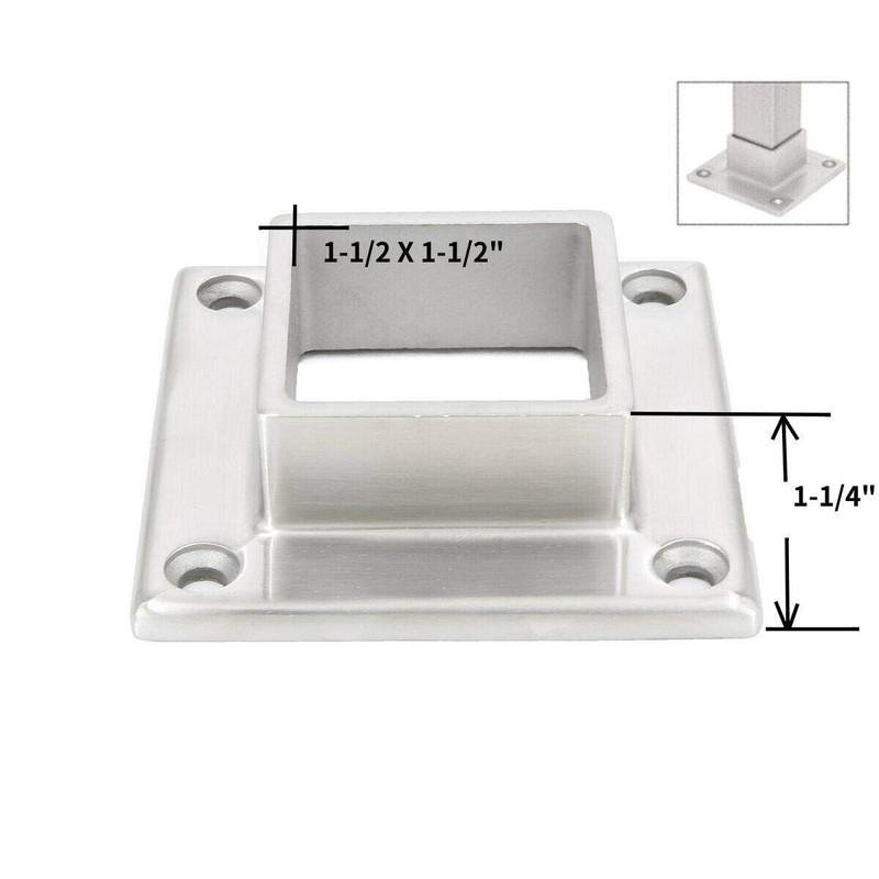 Stainless Steel 316 Grade Floor or Wall Base Flange for