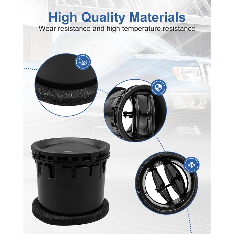 4 PCS Front Dashboard Air Conditioning AC Heater Vent Compatible