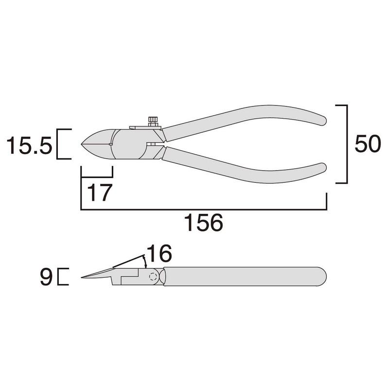 Hyacinth Arrow purasutikkunippa 150 mm (Straight Blade, with Spring) No. (A