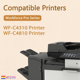 MEZOO 924 924XL T924XL Ink Cartridge High Yeild Compatible for Workforce Pro WF-C4310 WF-C4810 Printer (4 Pack,Black Cyan Magenta Yellow)