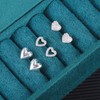ALEXCRAFT Silver 925 Stud Earrings Small Earrings Set Women, 3