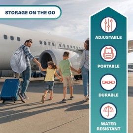 Bramble BRAMBLE 33" Inch Waterproof Car Seat Travel Bag for Air Travel with ID | Infant Car Seat Gate Check Travel Bag for Airplane | Booster & Carseat Travel Cover Carrier for Airport