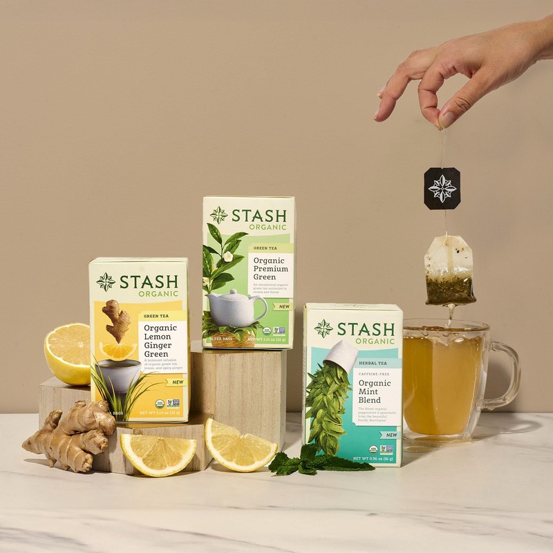 Stash Tea Organic Chamomile Tea, Caffeine-Free, Non-GMO Project Verified, Serve