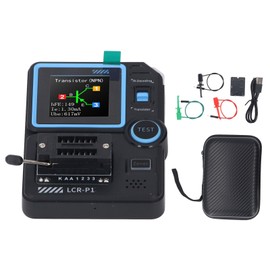 P1 Transistor Tester, Digital Transistor Capacitor Tester with 1.44 Colorful Display, Multifunctional Transistor Meter for Diode, Triode, Capacitor, Resistor, Transistor,