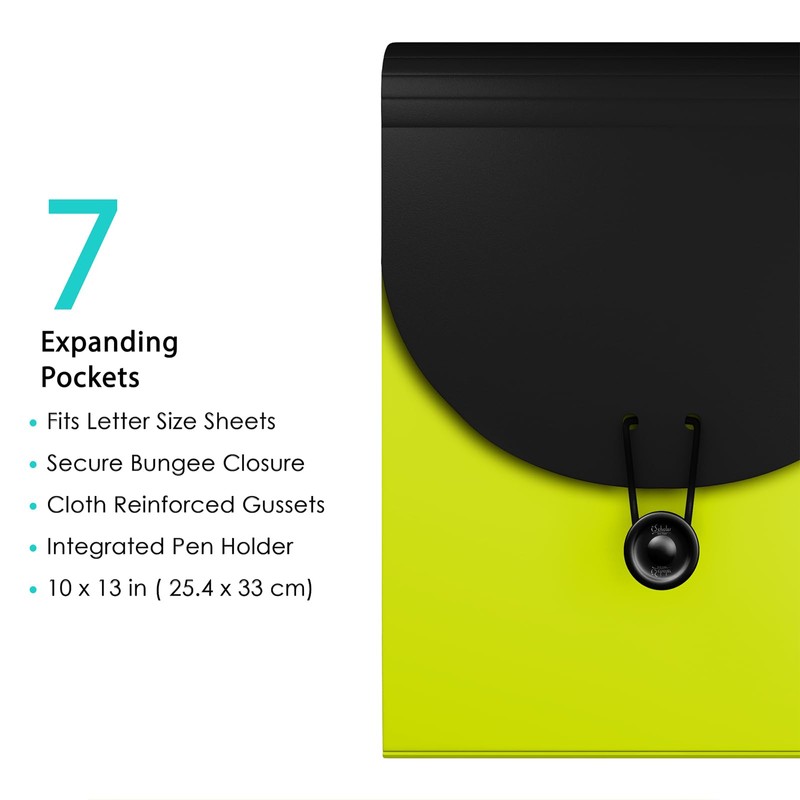 iScholar 7 Pocket Expanding Backpack Folder, Color May Vary