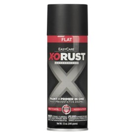 True Value X-O Rust Anti-Rust Enamel Spray Paint & Primer, Flat Black, 12 oz. - Pack of (3)