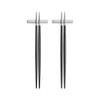 Cutipol GOA Black/Matte Silver Chopsticks Set GO29 2 Pairs with