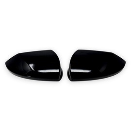 Chrome Delete Gloss Black Car Side Rear View Mirror Cover Caps Compatible with 2021-2025 Hyundai Elantra, MC6391BLK
