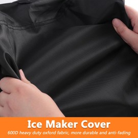 Safipotts Ice Maker Cover Compatible with AGLUCKY Ice Maker Countertop, Waterproof Cover for Portable Countertop Ice Maker Machine with Drawstring, Black (13" L x 9" W x 12" H)