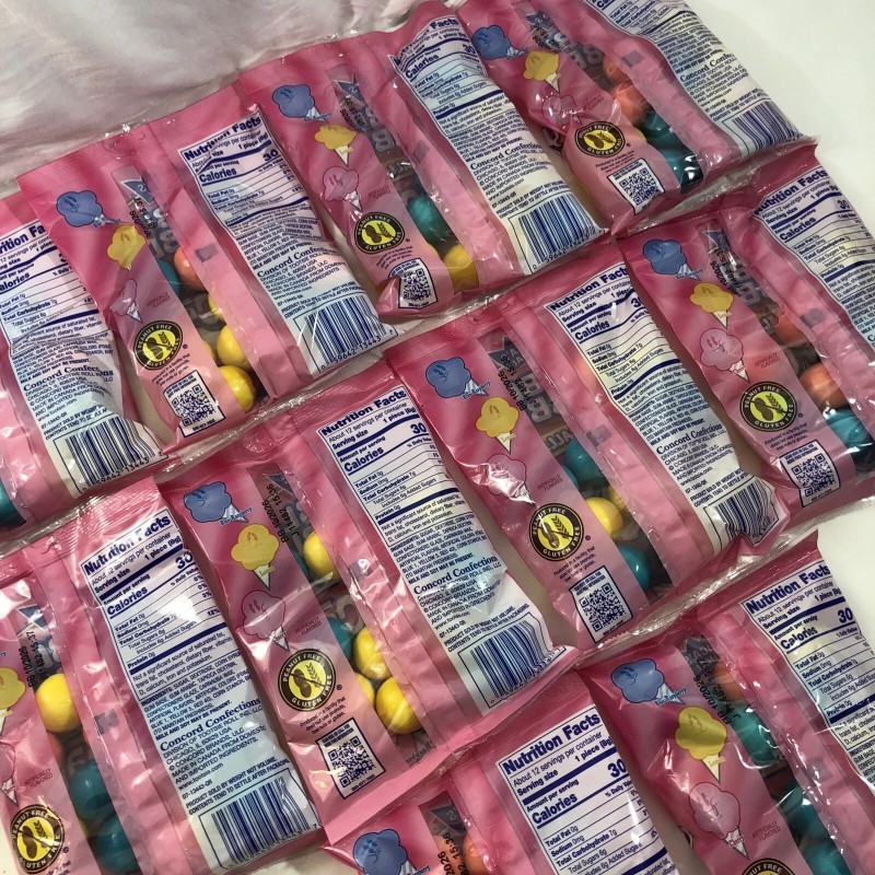 Dubble Bubble COTTON CANDY Flavored Bubble Gum Balls - Lot