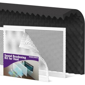 Mxclimate 통풍구용 Mxclimate 방음 키트 5.38 평방피트의 폼 패널 자가 HVAC 및 덕트의 소음 차단을 위한 고밀도 Ventilation Grid Mxclimate Soundproofing Kit 5.38 sq ft of Foam Panel for Self HVAC and Duct Noise Blocking High Density