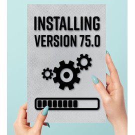 Funny 75th Birthday Card for Gamer, Installing Version 75.0, Age 75 Card for Man, Birthday Card for Geek, Happy 75th Birthday, Birthday Card for Him or Her