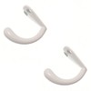Merriway BH05371 (2 Pcs) Robe Hook Single Metal - Pack