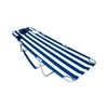 Ostrich Chaise Lounge Folding Portable Sunbathing Beach Chair, Striped (2