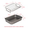 Glad Roasting Pan Nonstick 11x15 - Heavy Duty Metal Bakeware