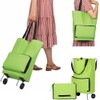 Carrito de Compras Plegable, Carrito de Mandado con Ruedas Bolsa