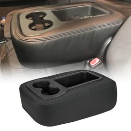 AOUTTUOA Armrest Console Jump Leather Seat Cover Compatible with Chevy Silverado GMC Yukon Sierra 2007 2008 2009 2010 2011 2012 2013 2014 (Leather Part Only) Leather Center Console Cover