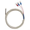 Pt100 Temperature Sensor Probe, Three-wire System, Waterproof Stainless Steel Thermistor