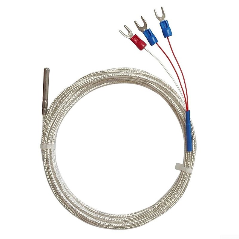 Pt100 Temperature Sensor Probe, Three-wire System, Waterproof Stainless Steel Thermistor