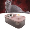 Cat Water Fountain Food Bowl High Capacity Quiet 2 In
