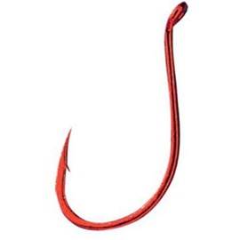 Gamakatsu Octopus Hook, Size: (5 Pack) Fluorescent Red, 3/0