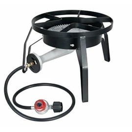 Alpine High Pressure Burner Cast Iron Round "CSA"gas regulator Hose Stand