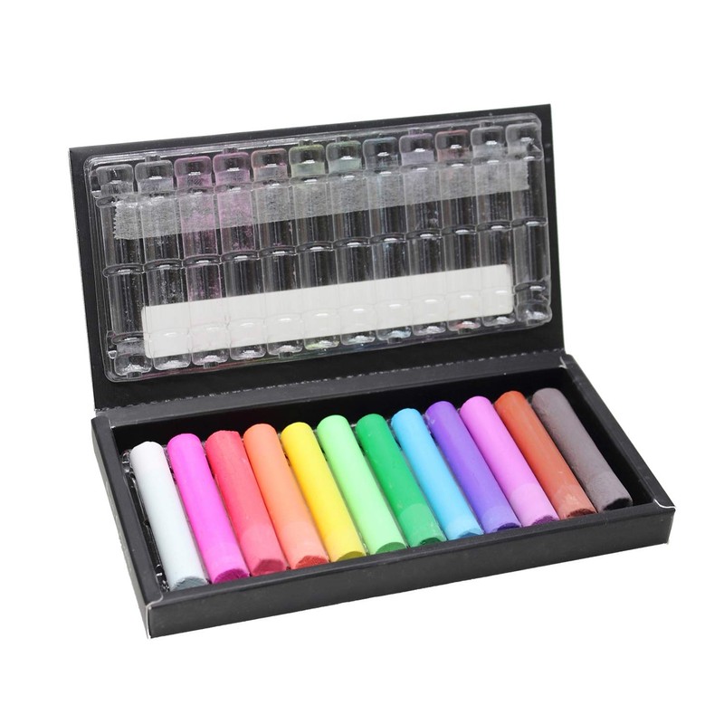 Nippon Rikaku Dustless School Art Chalk 12 Colors SAC-12