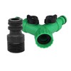 2 x Quick Coupling G1/2 Male Thread Garden Hose Tap