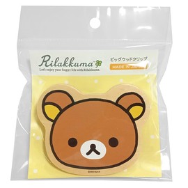 Rilakkuma Big Wood Clip (Rilakkuma Face) RK602R