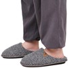 Oncai Men's Memory Foam Slippers Warm Plaid Fluffy Plush Lined