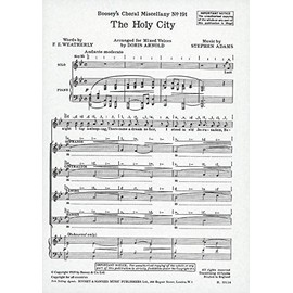 The Holy City: solo and mixed choir (SATB) a cappella. Partition de chœur.