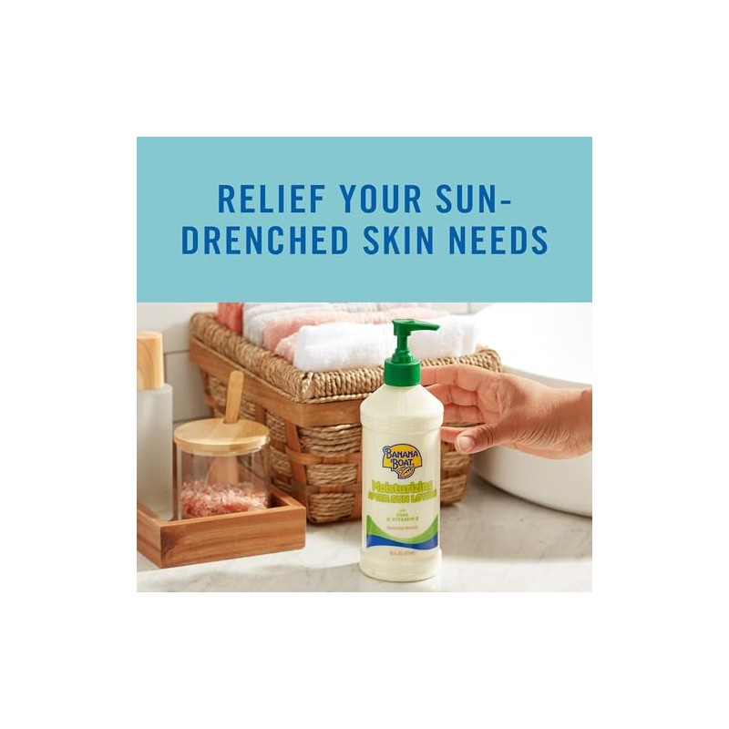 Banana Boat Moisturizing After Sun Lotion with Aloe & Vitamin