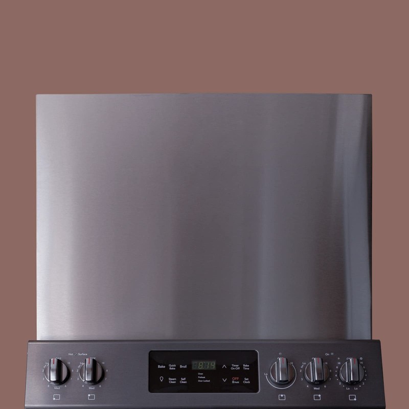 Stainless Steel Backsplash, 30 X 24, Flat Panel
